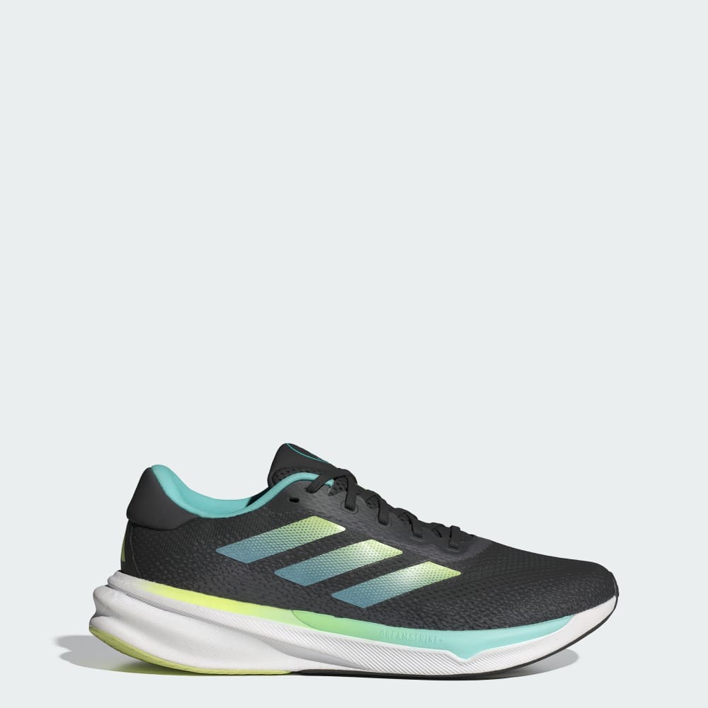 Adidas Supernova Stride Running Shoes Core Black / Pulse Lime / Flash Aqua