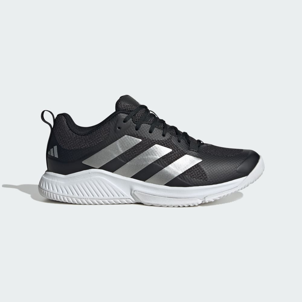 Adidas Court Team Bounce 2.0 Shoes Core Black / Silver Metallic / Cloud White