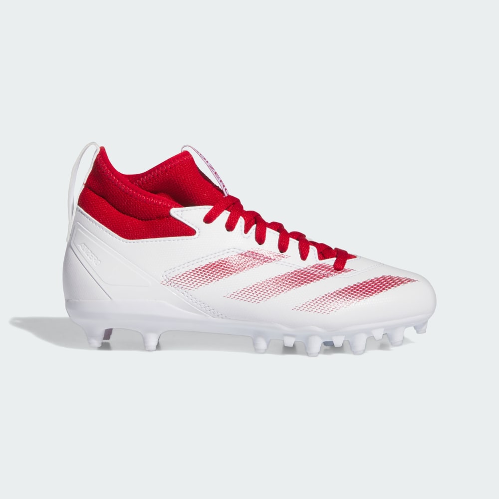 Adidas Adizero Impact.2 American Football Cleats Cloud White / Team Power Red 2 / Cloud White