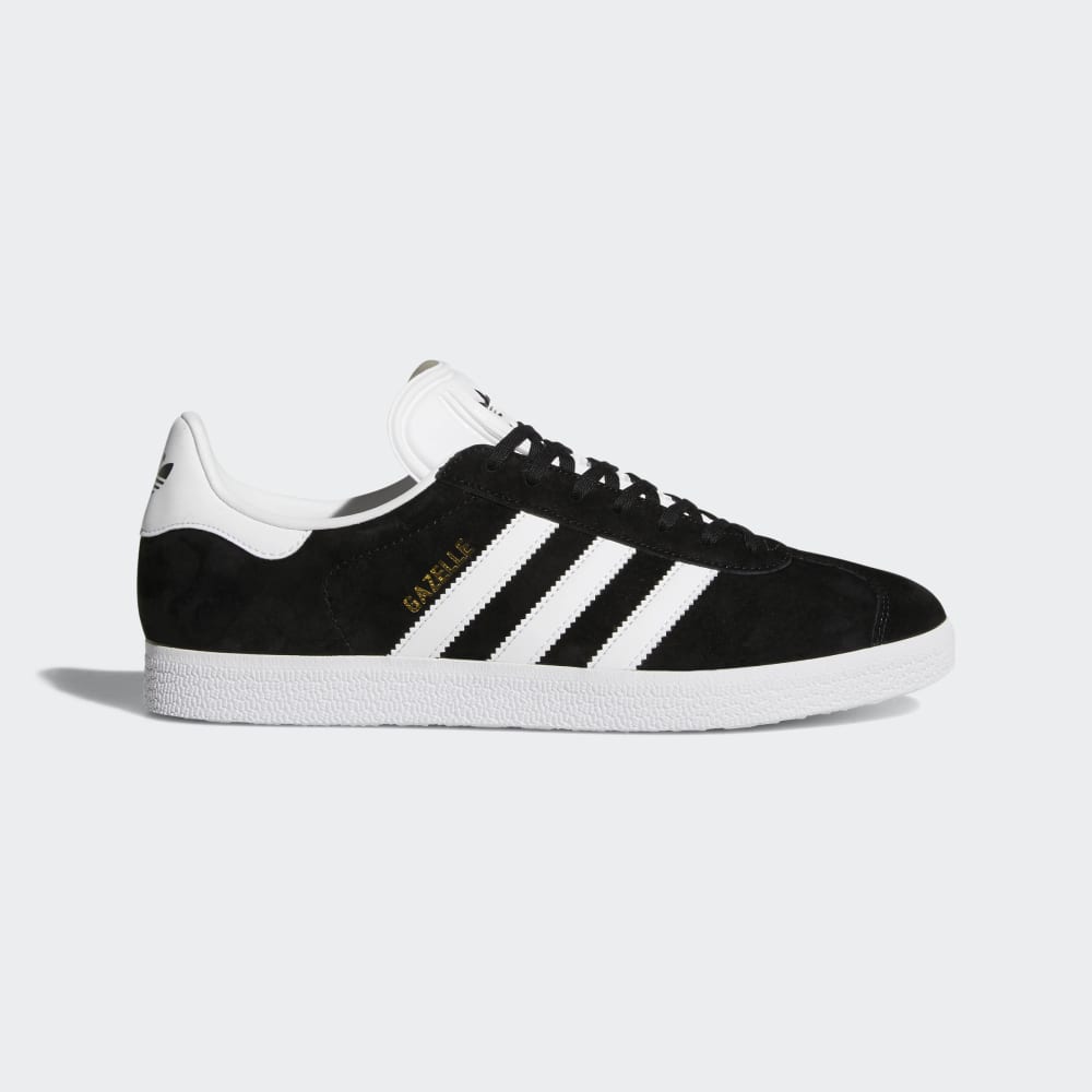 Adidas Gazelle Shoes Core Black / White / Gold Metallic