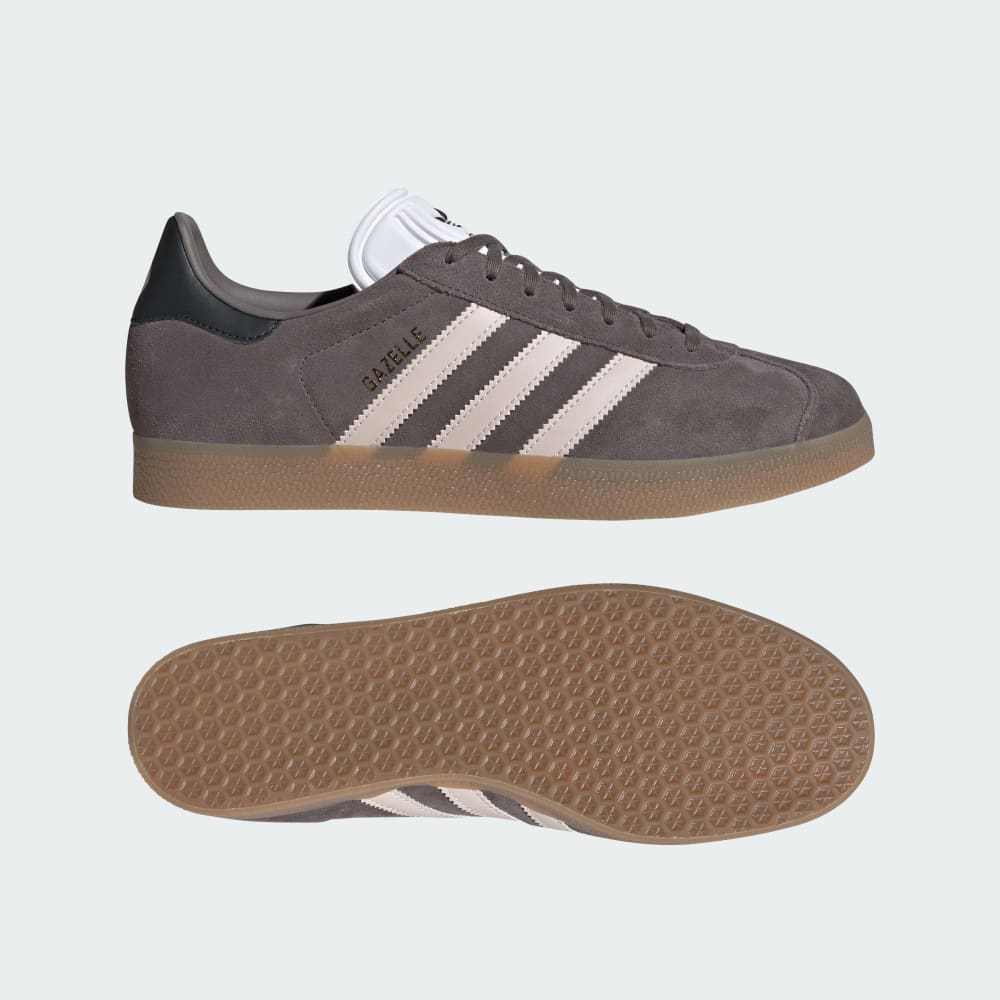 Adidas Gazelle Shoes Charcoal / Putty Mauve / Gum