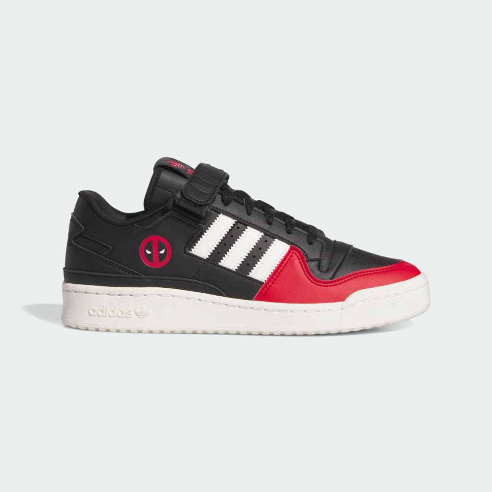 Adidas Forum Low Marvel Shoes Core Black / Off White / Team Power Red 2