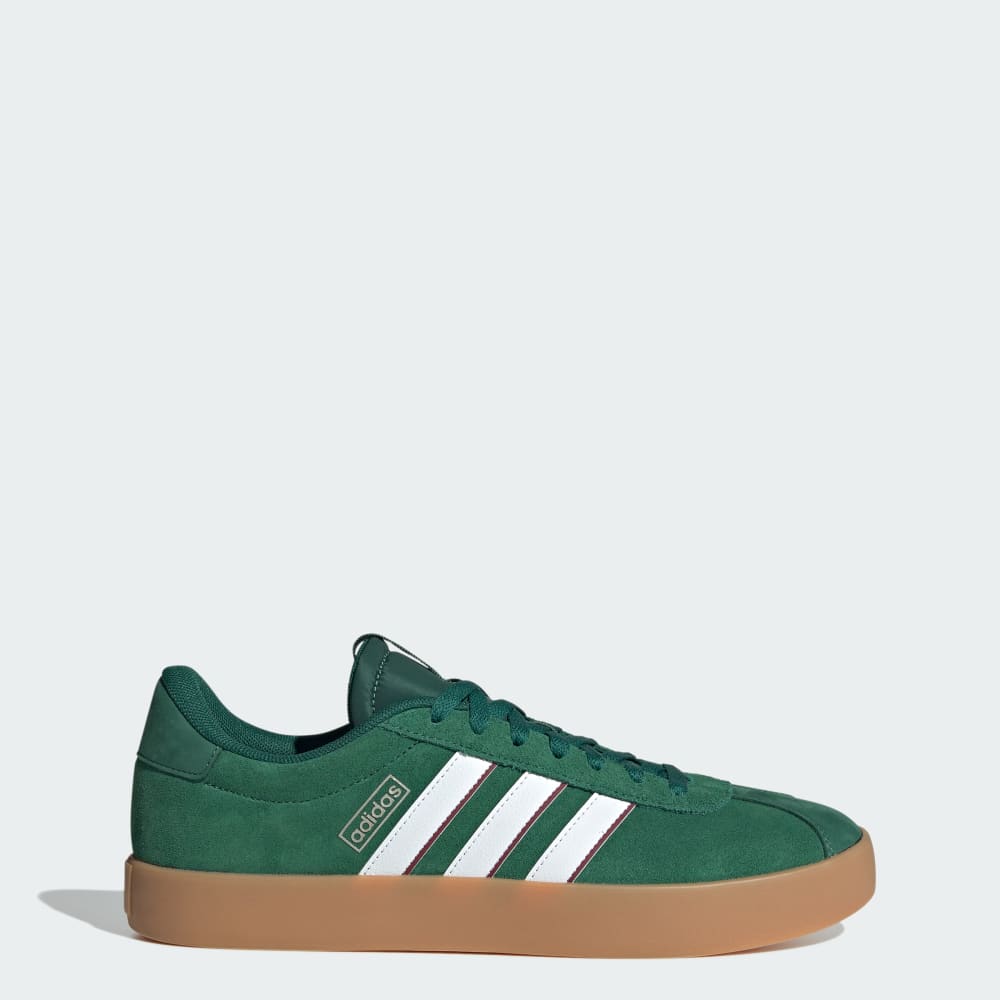 Adidas VL Court 3.0 Shoes Dark Green / Cloud White / Collegiate Burgundy