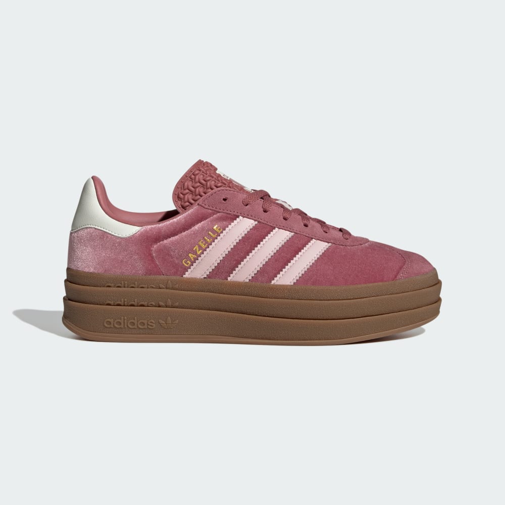 Adidas Gazelle Bold Shoes Preloved Crimson / Sandy Pink / Off White