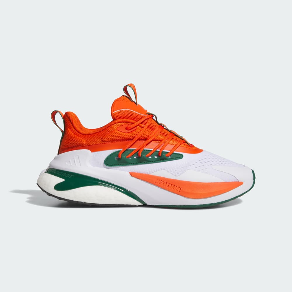 Adidas Miami Alphaboost V2 Shoes Collegiate Orange / Dark Green / Cloud White