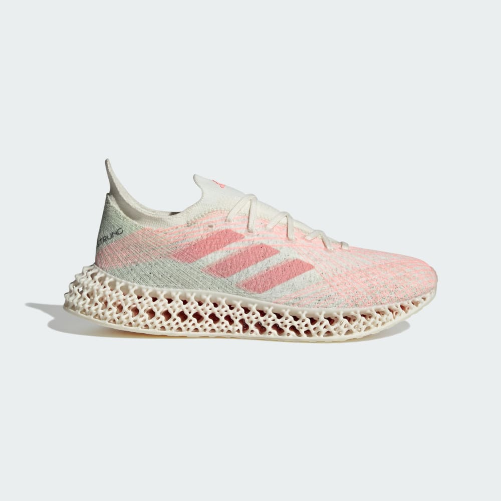 Adidas 4DFWD x STRUNG Running Shoes Off White / Pink Spark / Linen Green