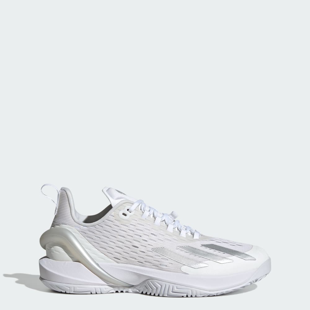 Adidas adizero Cybersonic Tennis Shoes Cloud White / Silver Metallic / Grey One