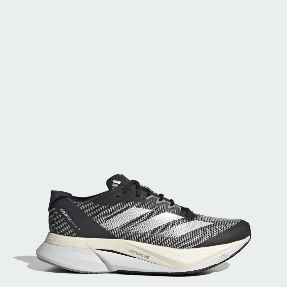 Adidas Adizero Boston 12 Running Shoes Core Black / Cloud White / Carbon