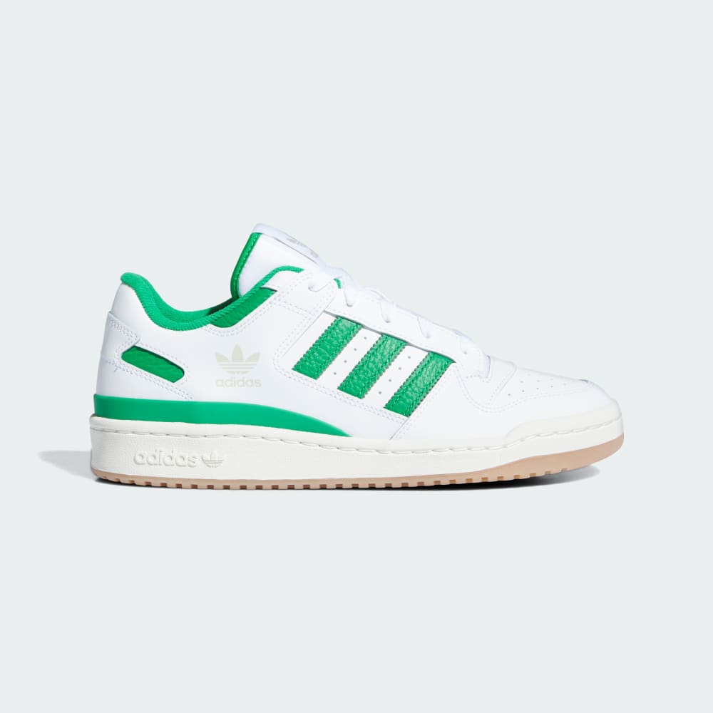 Adidas Forum Low CL Shoes Cloud White / Green / Cloud White