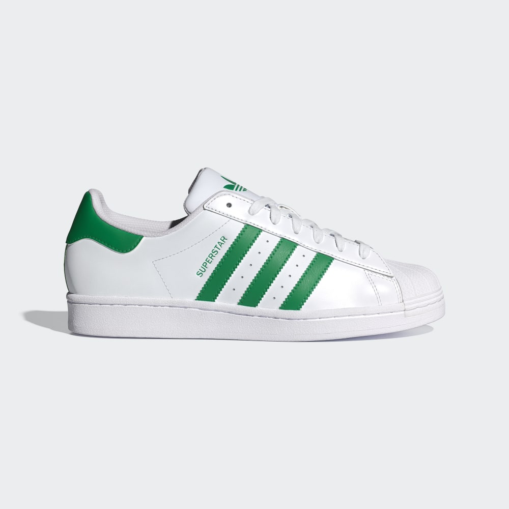 Adidas Superstar Shoes Cloud White / Green / Cloud White