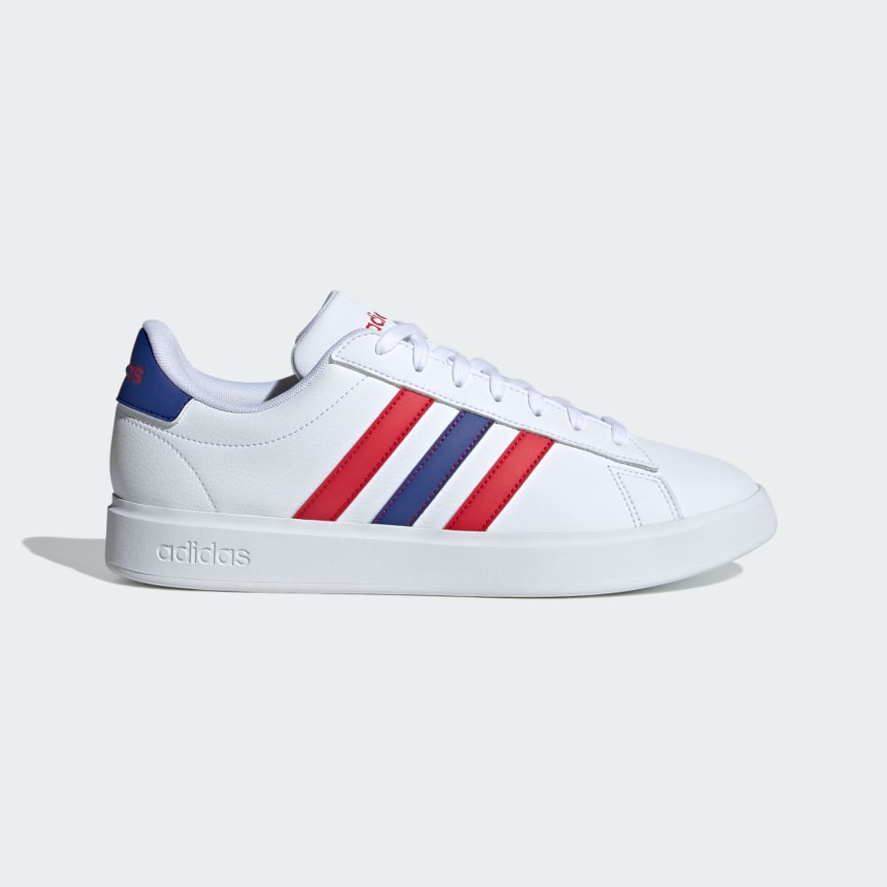 Adidas GRAND COURT 2.0 SHOES Cloud White / Semi Lucid Blue / Better Scarlet