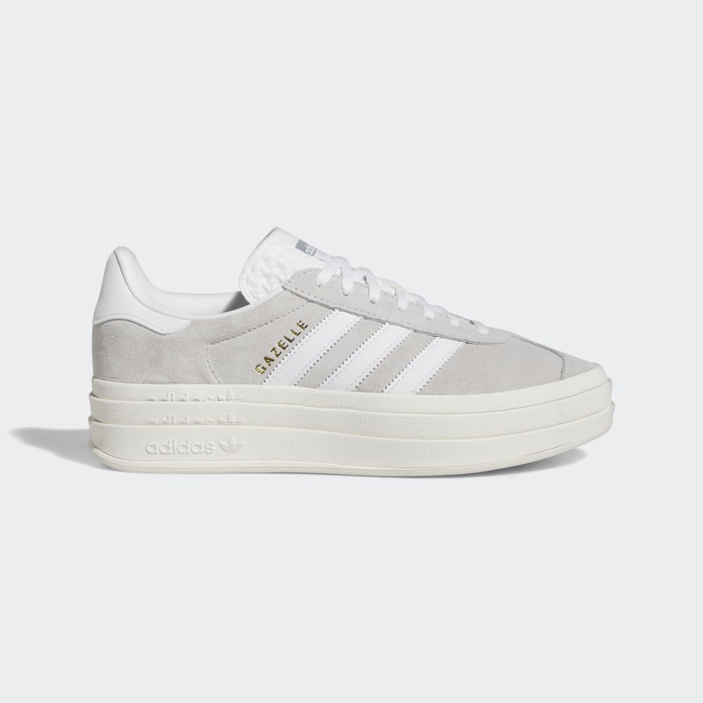 Adidas Gazelle Bold Shoes Grey Two / Cloud White / Core White