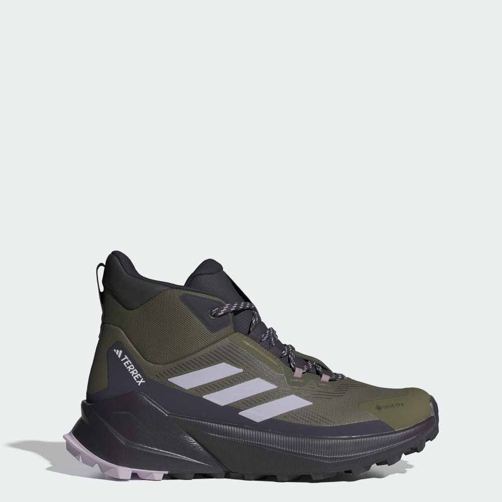 Adidas Terrex Trailmaker 2.0 Mid Gore-Tex Hiking Shoes Olive Strata / Silver Dawn / Aurora Black