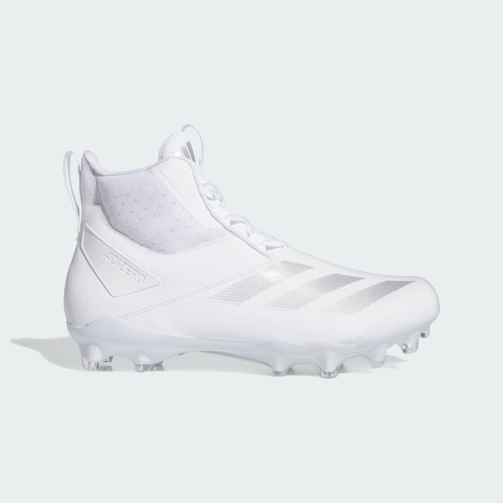 Adidas Adizero Chaos Football Lineman Cleats Cloud White / Silver Metallic / Cloud White