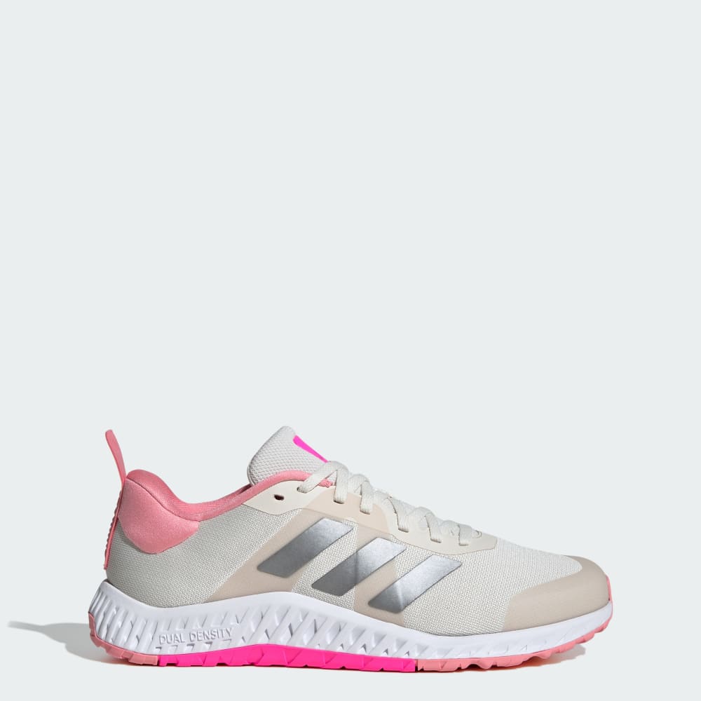 Adidas Everyset Trainer Shoes Chalk White / Iron Metallic / Lucid Pink