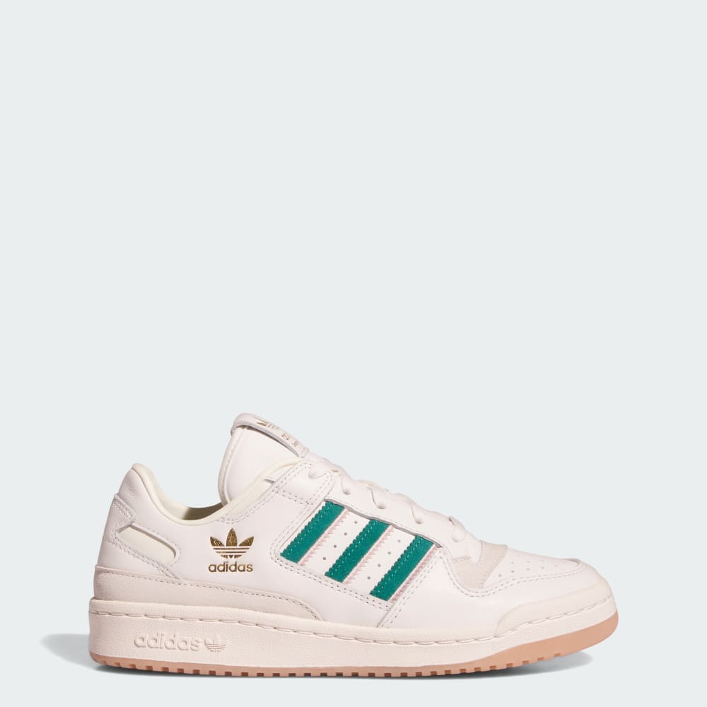 Adidas Forum Low CL Shoes Cloud White / Active Green / Sandy Pink