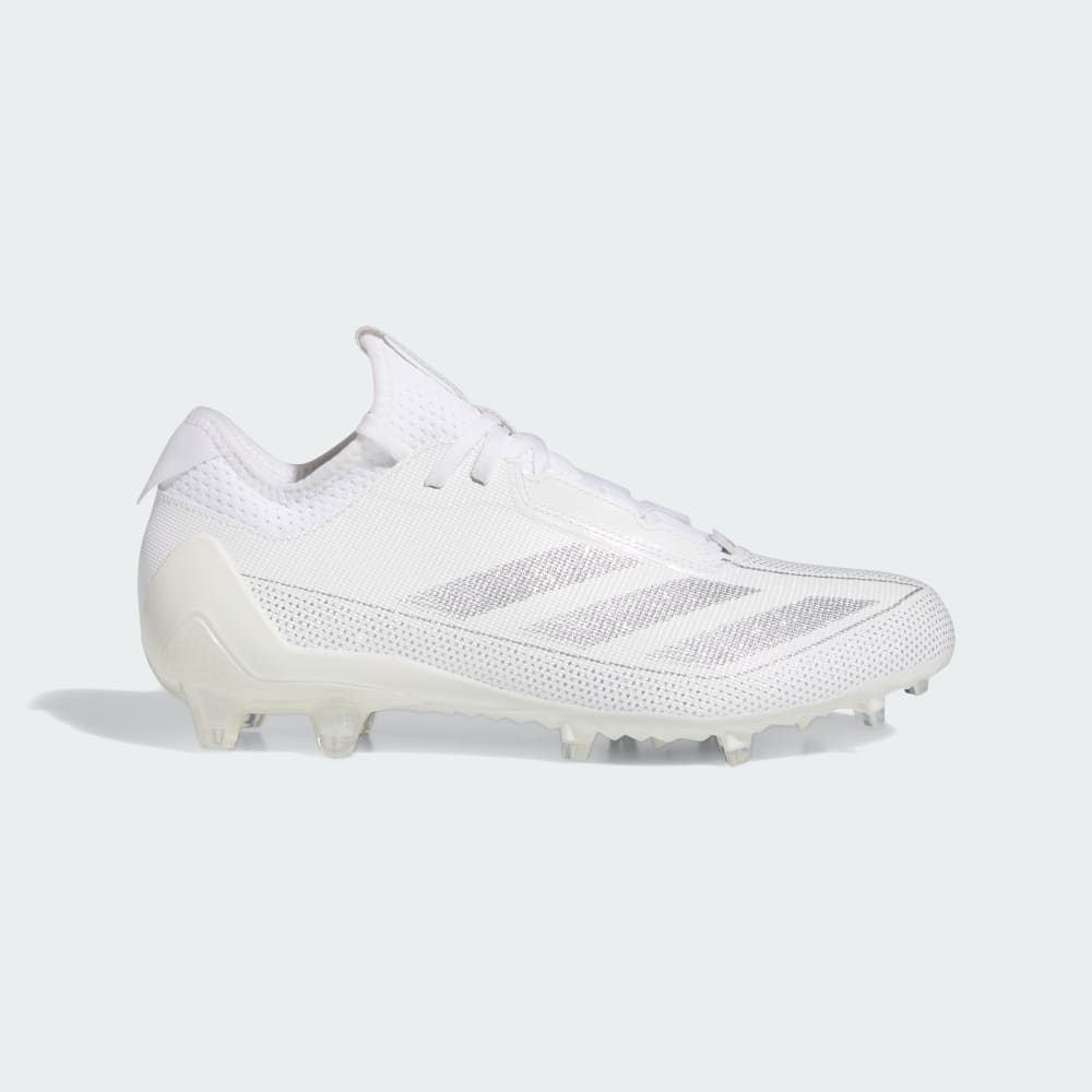 Adidas Adizero Electric.1 Football Cleats Cloud White / Silver Metallic / Cloud White