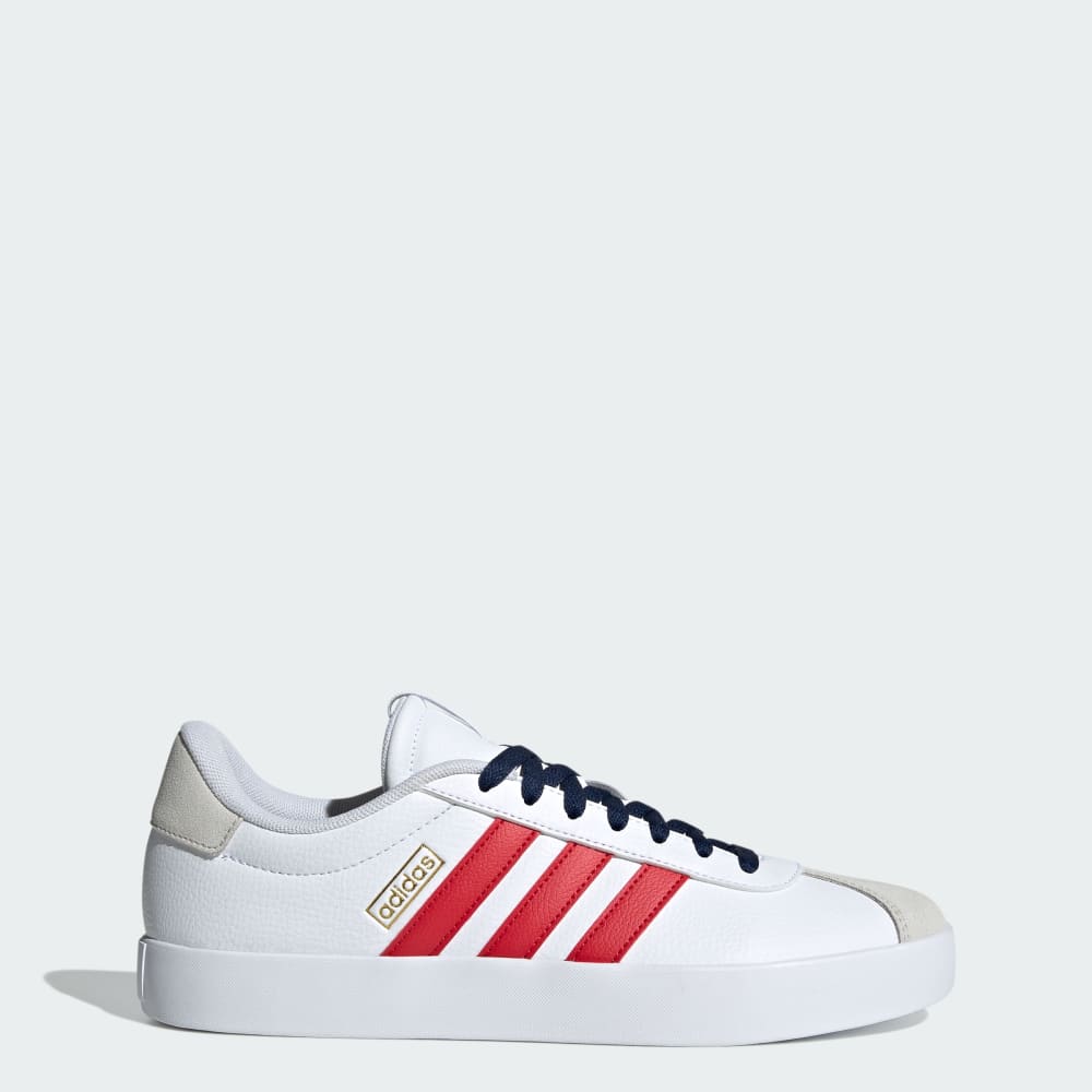 Adidas VL Court 3.0 Shoes Cloud White / Better Scarlet / Team Navy Blue 2