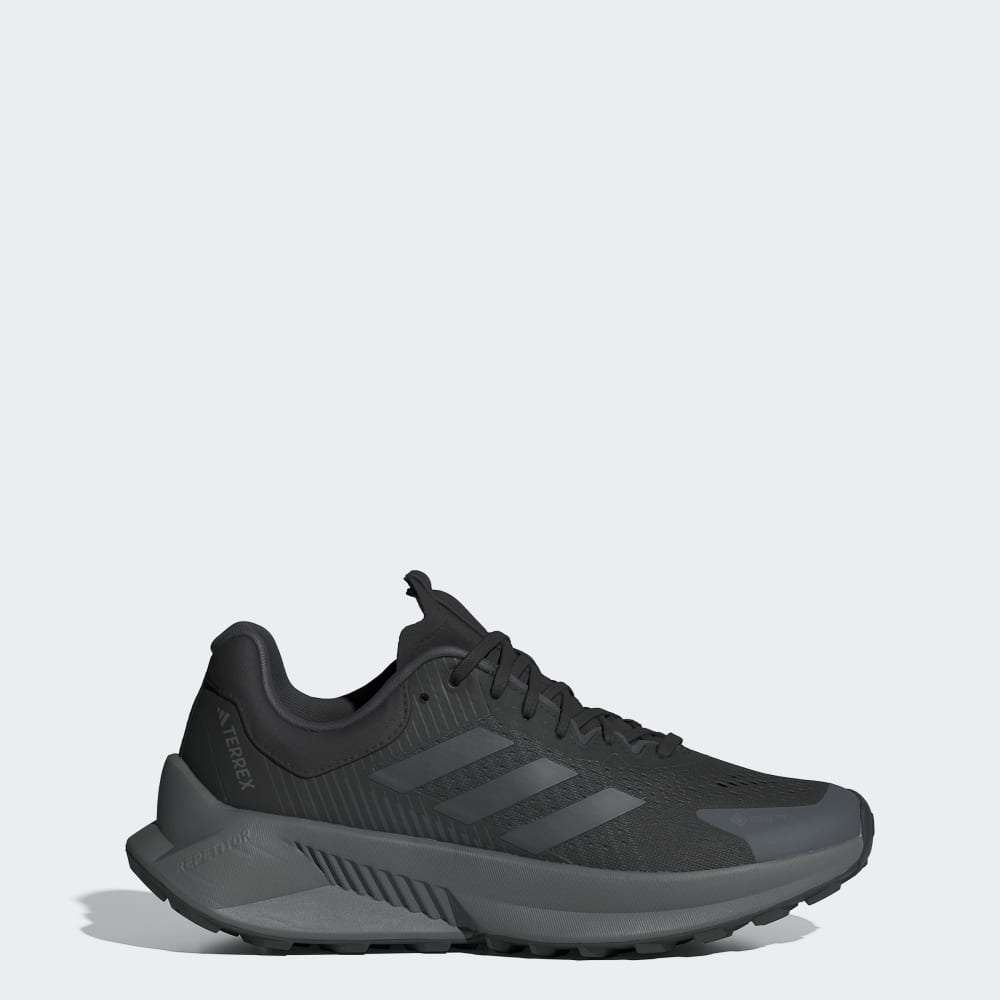 Adidas Terrex Soulstride Flow Gore-Tex Shoes Core Black / Grey Six / Semi Impact Orange