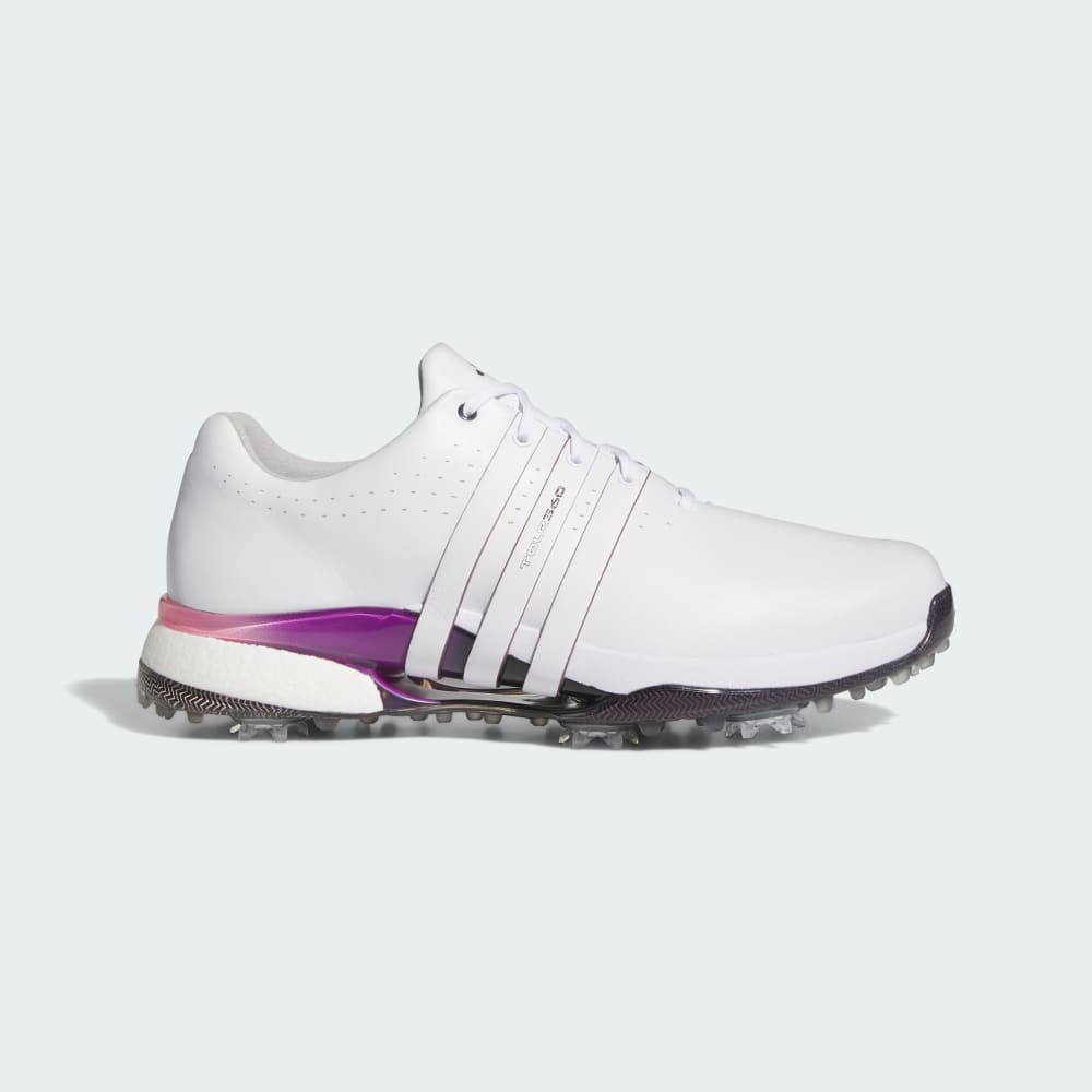 Adidas Tour360 24 Golf Shoes Cloud White / Shadow Fig / Aurora Black