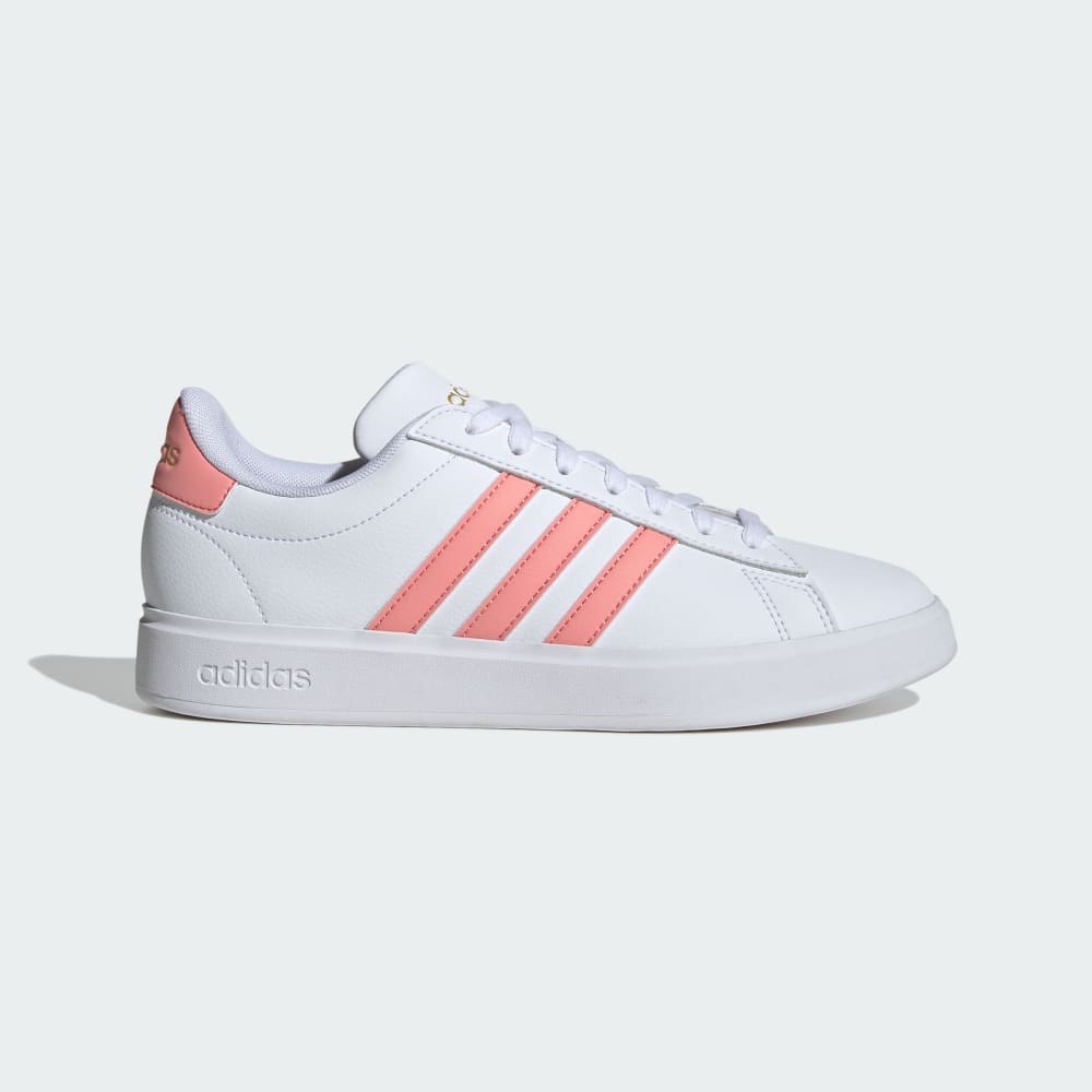 Adidas GRAND COURT 2.0 SHOES Cloud White / Semi Pink Spark / Gold Metallic