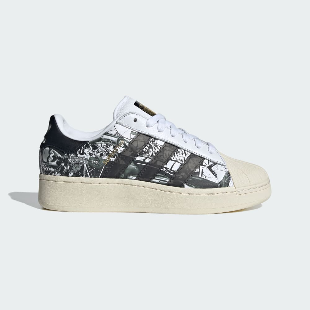 Adidas Star Wars Superstar XLG Nanzuka Shoes Graphite Heather / Core Black / Gold Metallic