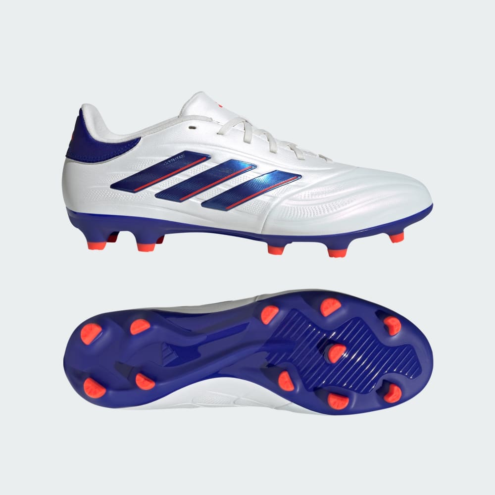 Adidas Copa Pure 2 League Firm Ground Soccer Cleats Cloud White / Lucid Blue / Solar Red