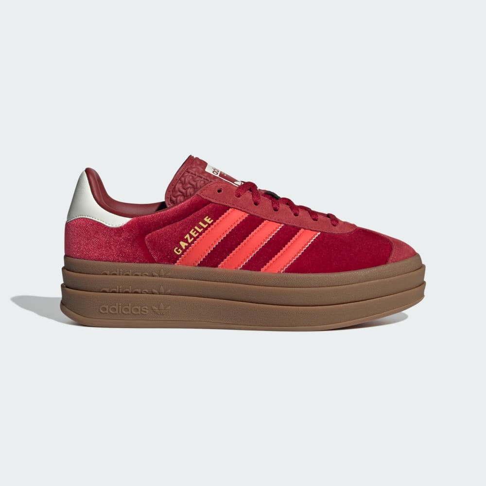 Adidas Gazelle Bold Shoes Red / Bright Red / Off White