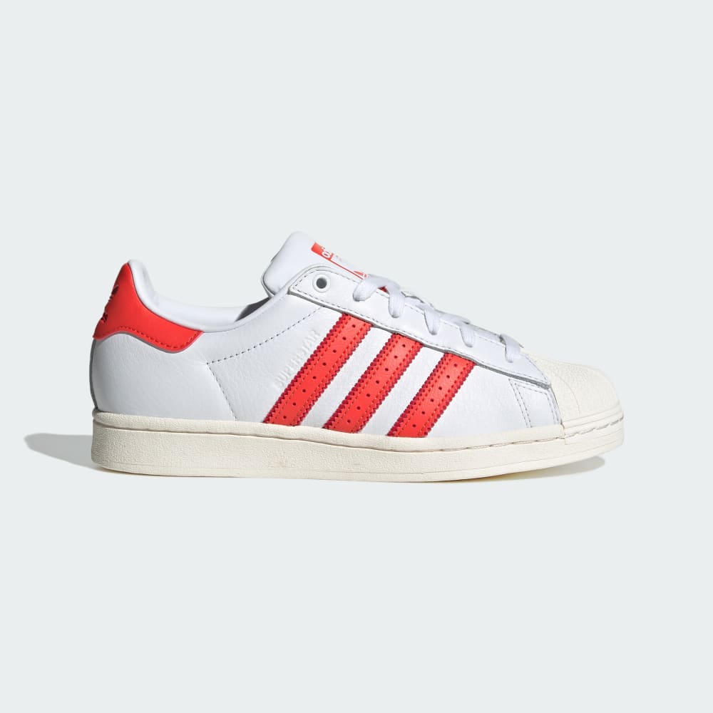 Adidas Superstar Shoes Cloud White / Cloud White / Bright Red