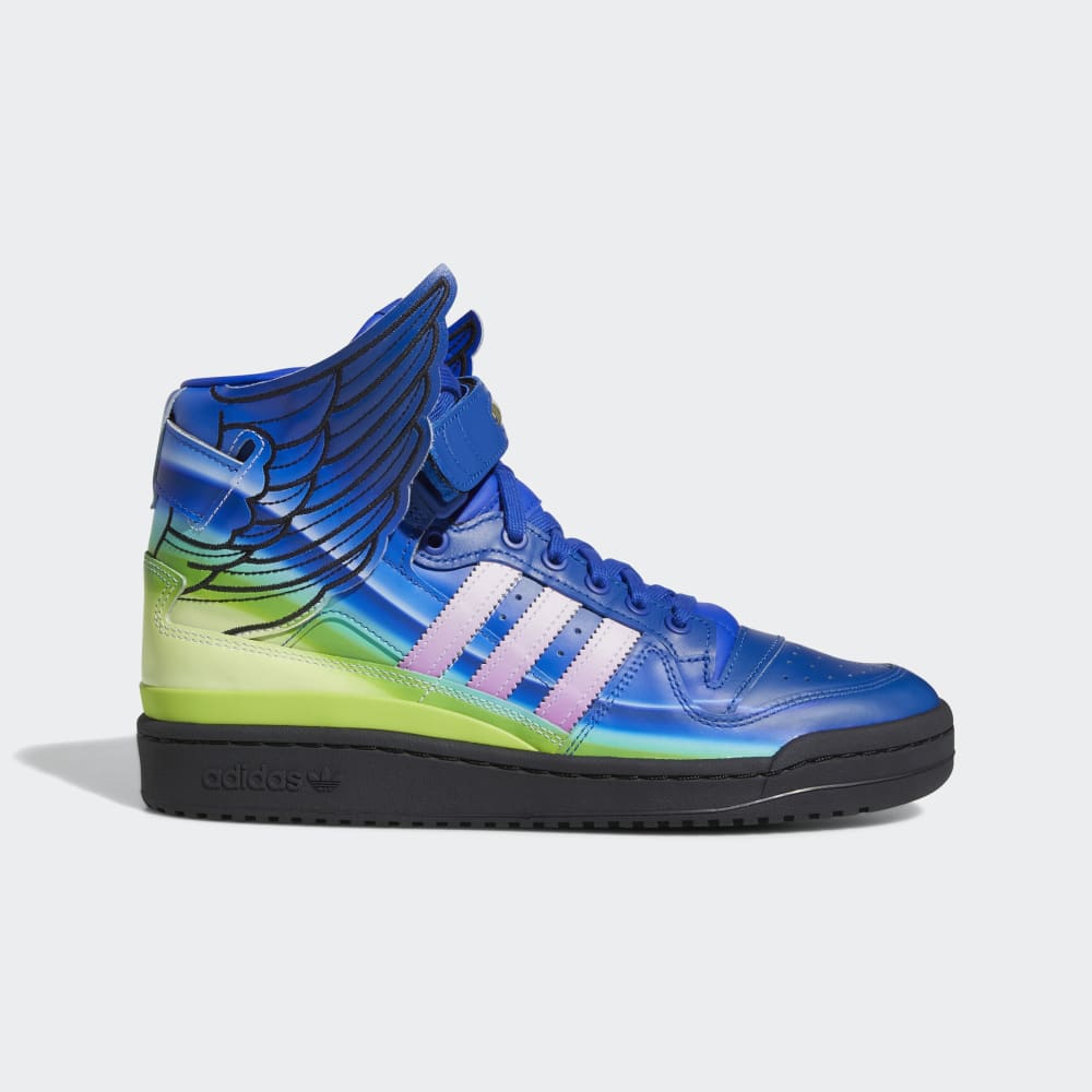 Adidas Jeremy Scott Motorsport Wings 4.0 Shoes Bold Blue / Shock Pink / Light Pink