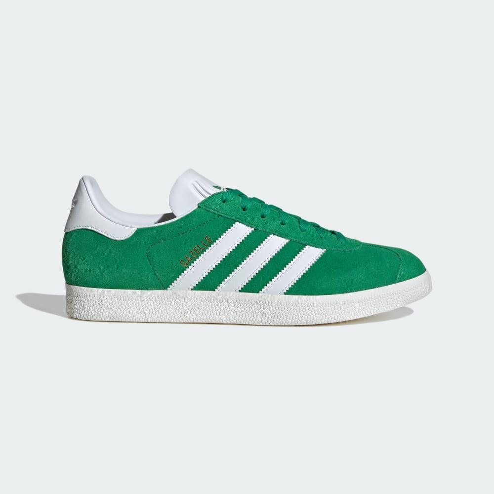 Adidas Gazelle Shoes Green / Cloud White / Core White