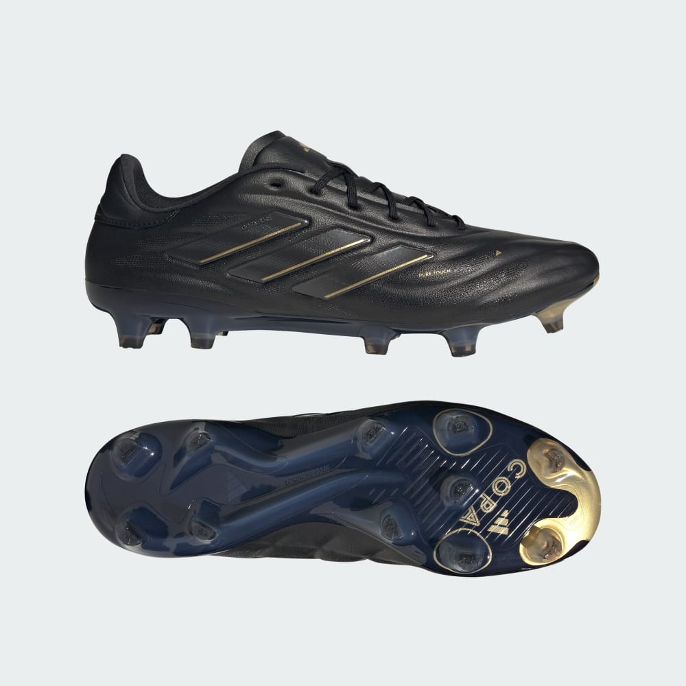 Adidas Copa Pure 2 Elite Firm Ground Soccer Cleats Core Black / Carbon / Gold Metallic