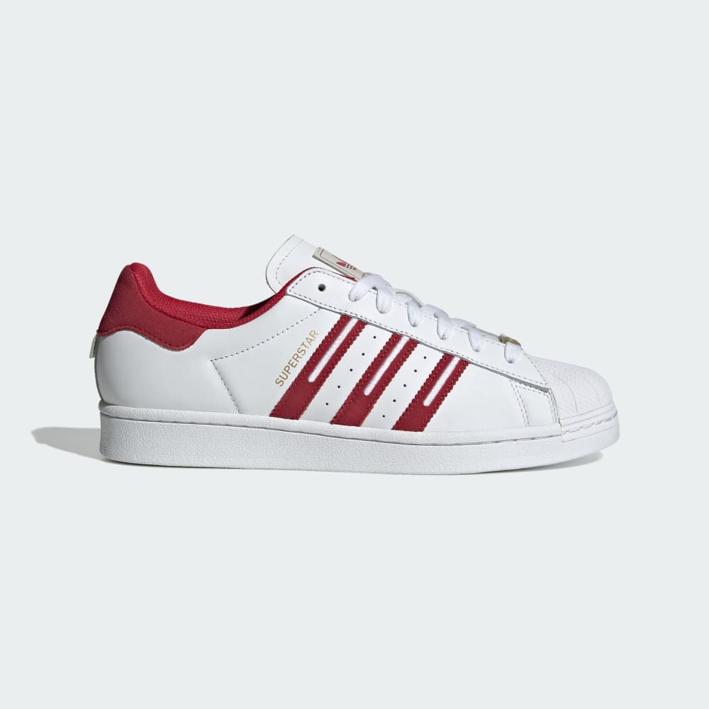 Adidas Superstar Shoes Cloud White / Team Victory Red / Grey One