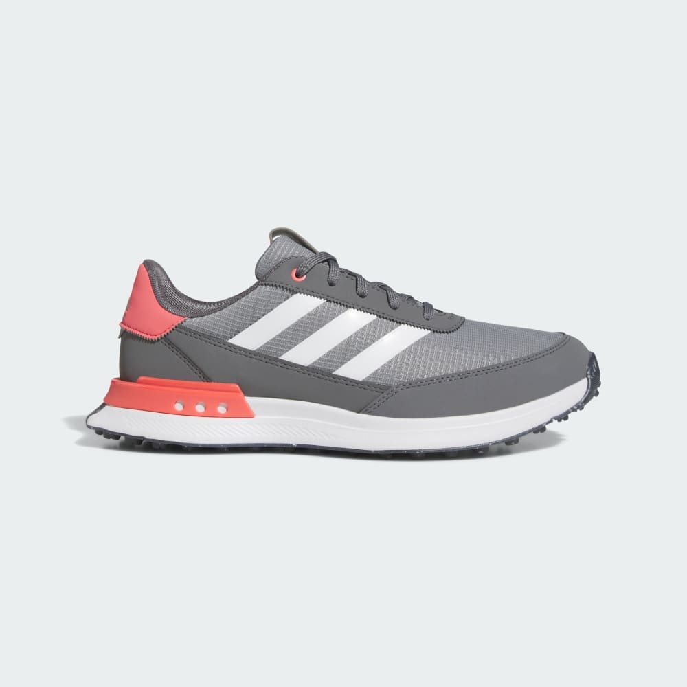 Adidas S2G Spikeless 24 Wide Golf Shoes Grey Three / Cloud White / Preloved Scarlet