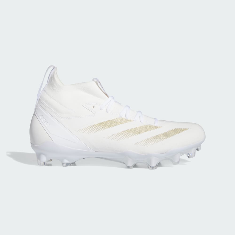 Adidas Adizero Impact+ Football Cleats Cloud White / Gold Metallic / Cloud White