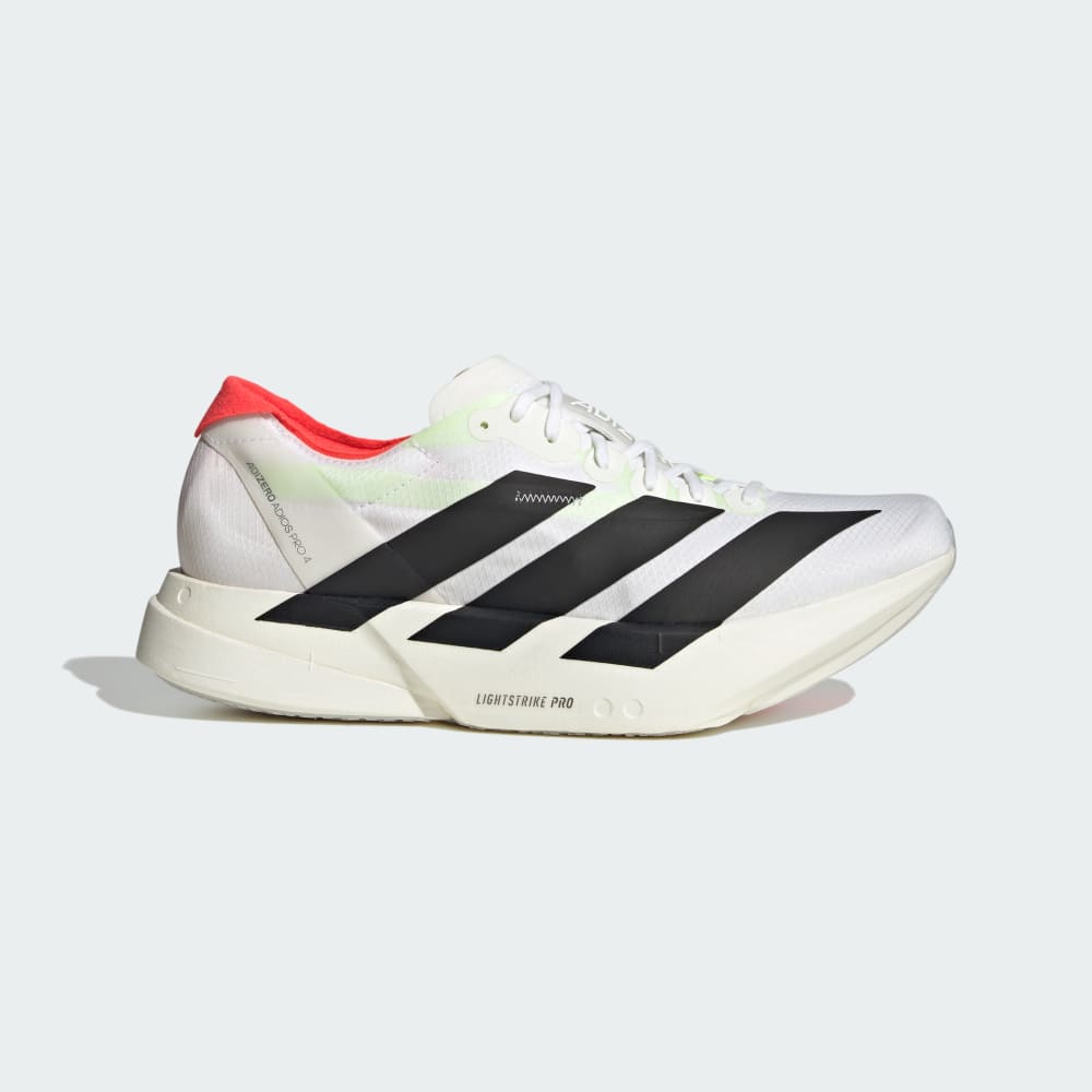 Adidas Adizero Adios Pro 4 Shoes Cloud White / Core Black / Silver Metallic