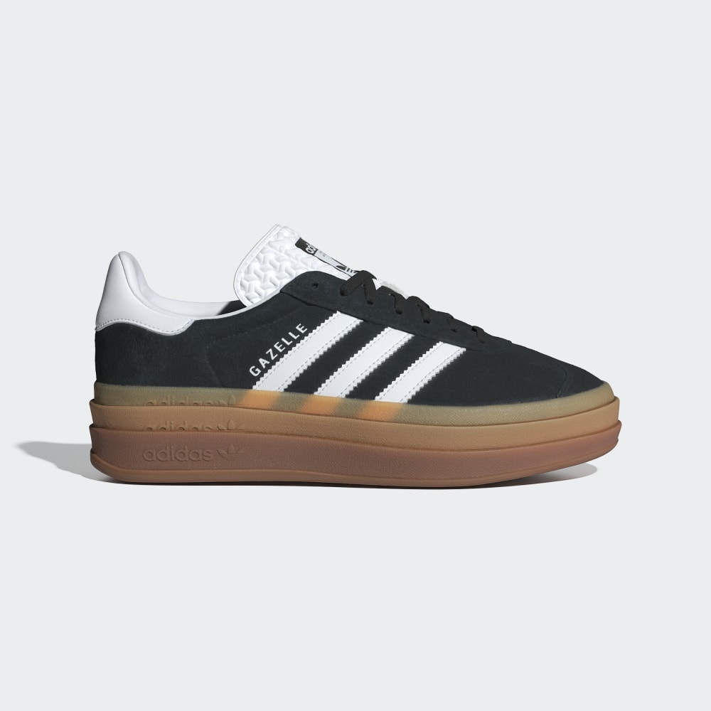 Adidas Gazelle Bold Shoes Core Black / Cloud White / Cloud White