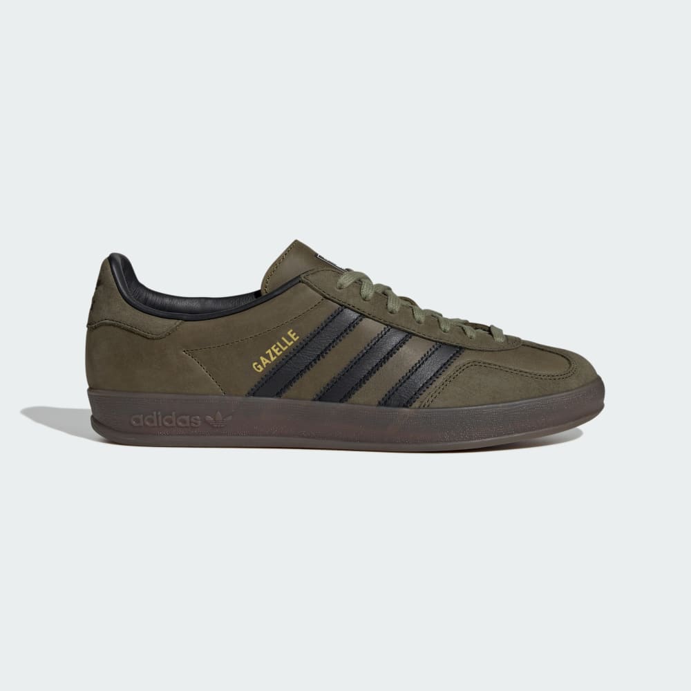 Adidas Gazelle Indoor Shoes Focus Olive / Core Black / Gum