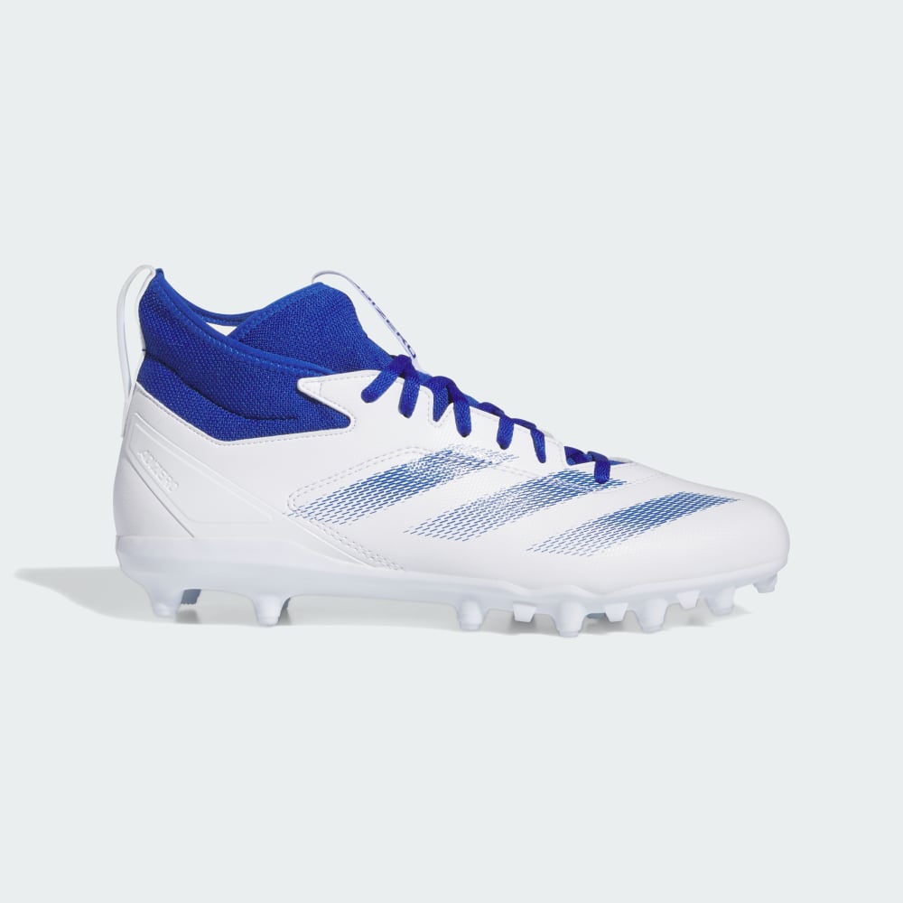 Adidas Adizero Impact.2 American Football Cleats Cloud White / Royal Blue / Cloud White