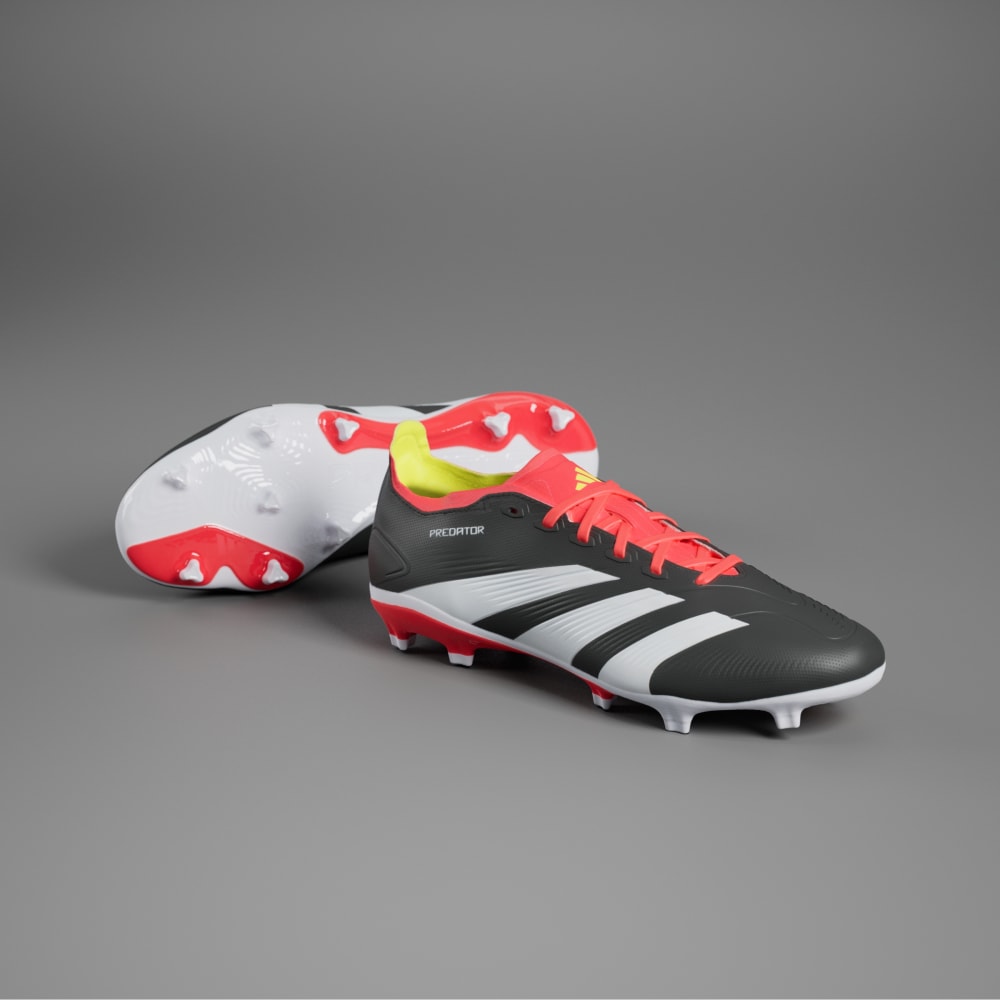 Adidas Predator League Firm Ground Soccer Cleats Core Black / Cloud White / Solar Red