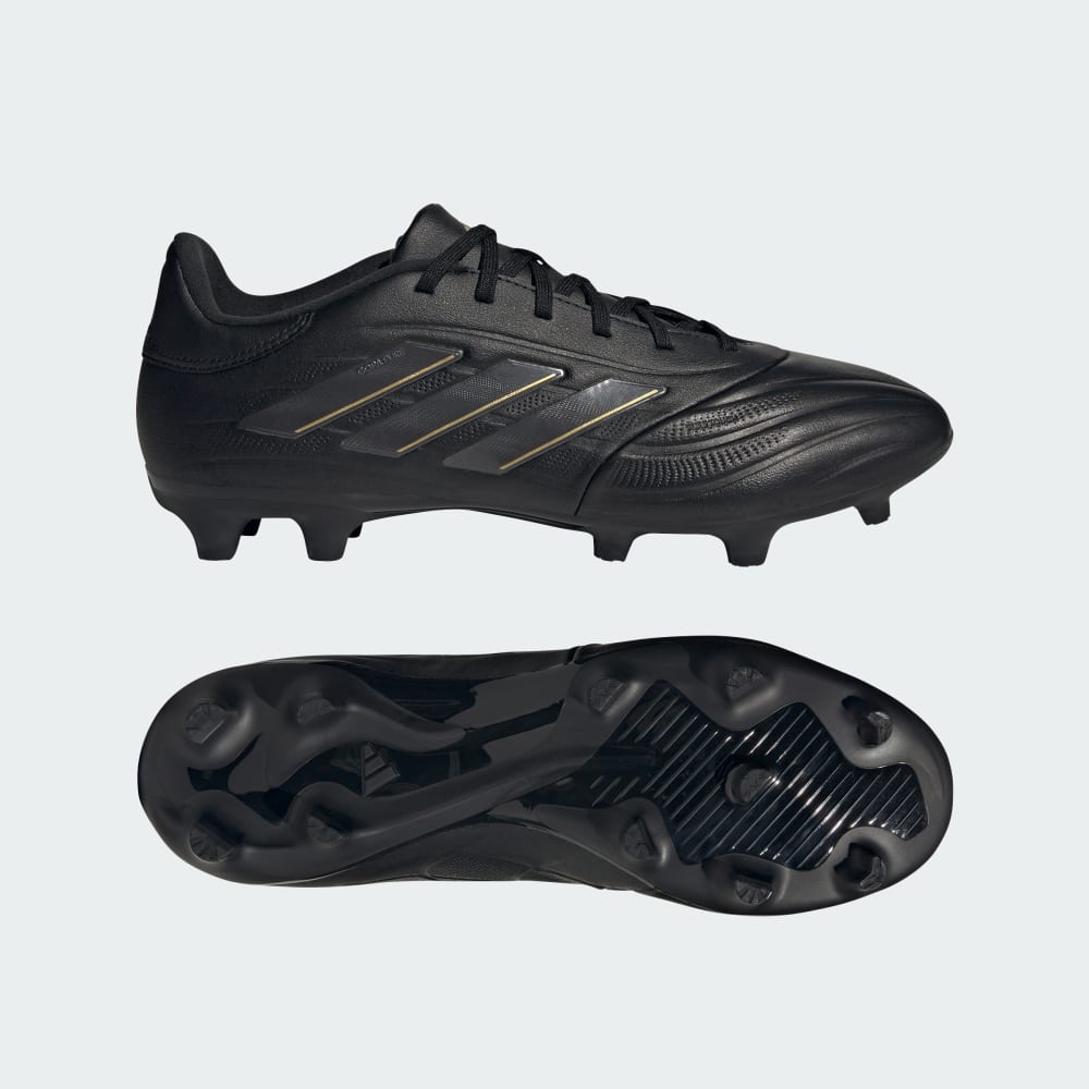 Adidas Copa Pure 2 League Firm Ground Soccer Cleats Core Black / Carbon / Gold Metallic