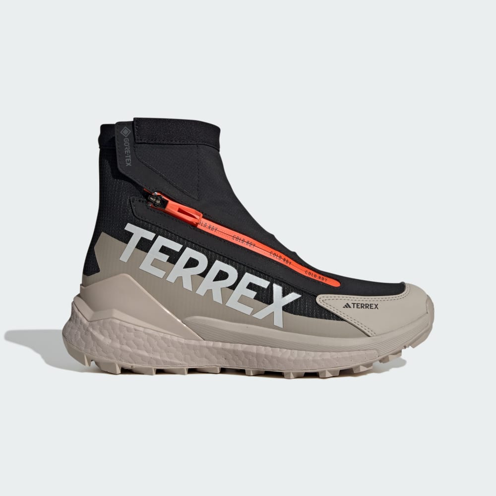 Adidas Terrex Free Hiker 2 Cold.Rdy Hiking Shoes Wonder Beige / Core Black / Semi Impact Orange