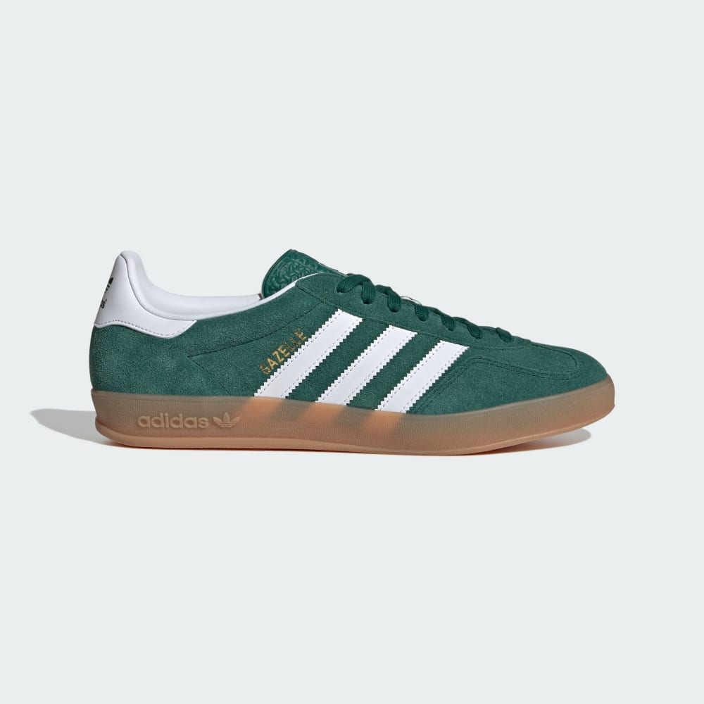 Adidas Gazelle Indoor Shoes Collegiate Green / Cloud White / Gum