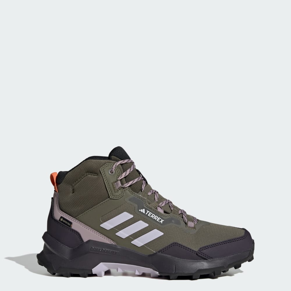 Adidas Terrex AX4 Mid GORE-TEX Hiking Shoes Olive Strata / Silver Dawn / Preloved Fig