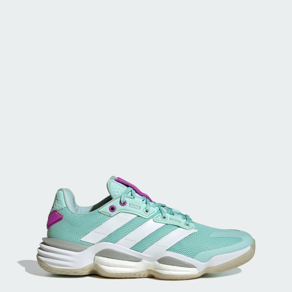 Adidas Stabil 16 Indoor Shoes Semi Flash Aqua / Cloud White / Purple Burst