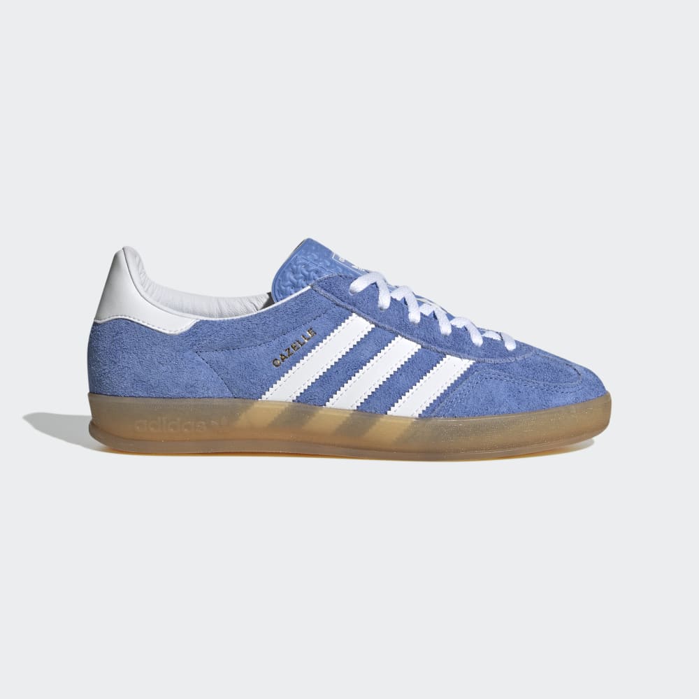 Adidas Gazelle Indoor Shoes Blue Fusion / Cloud White / Gold Metallic