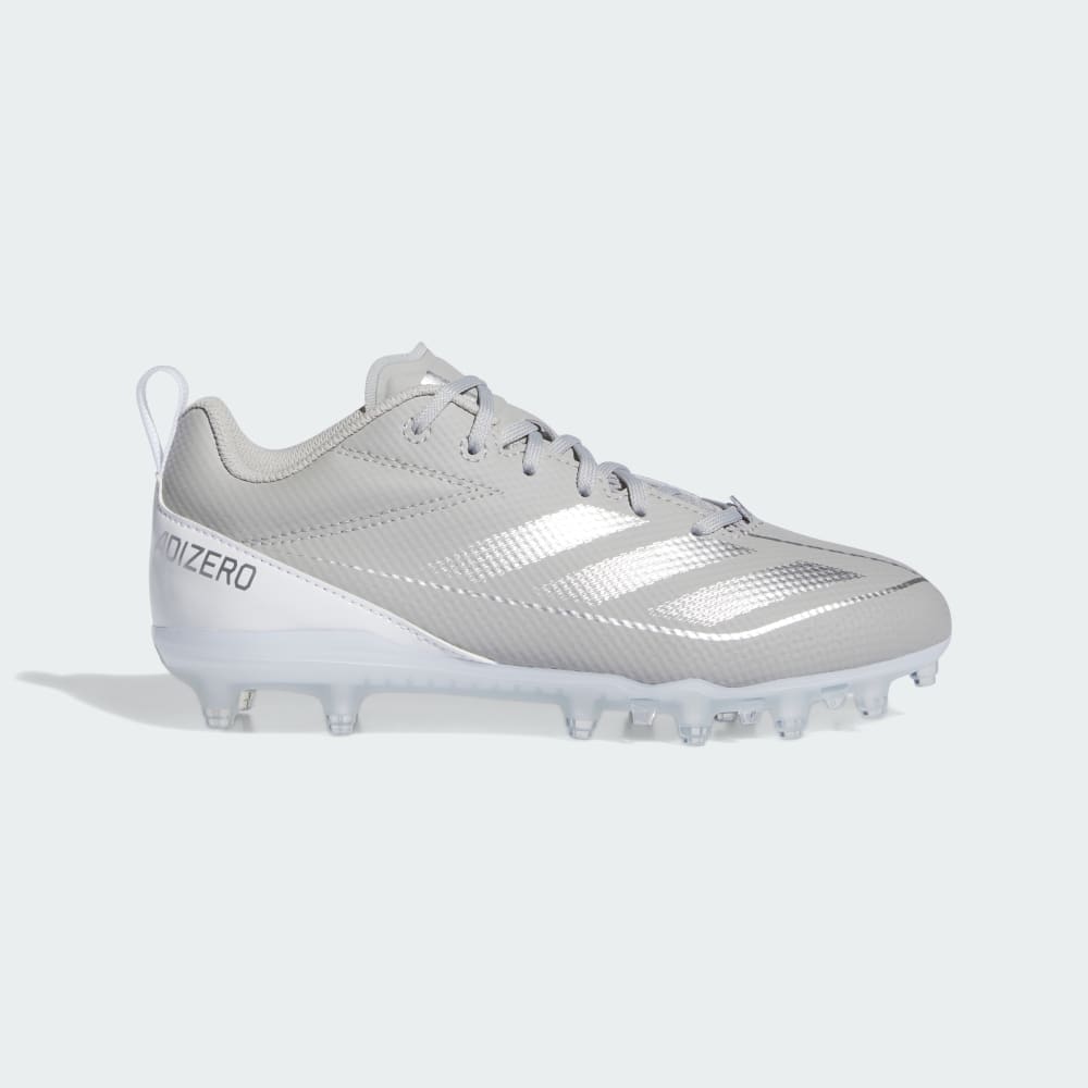 Adidas Adizero Electric.2 Football Cleats Grey Two / Silver Metallic / Cloud White