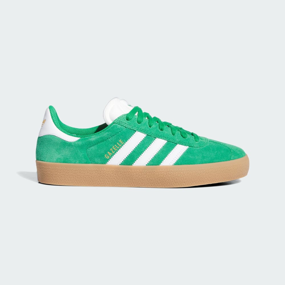 Adidas Gazelle ADV Shoes Green / Cloud White / Gold Metallic