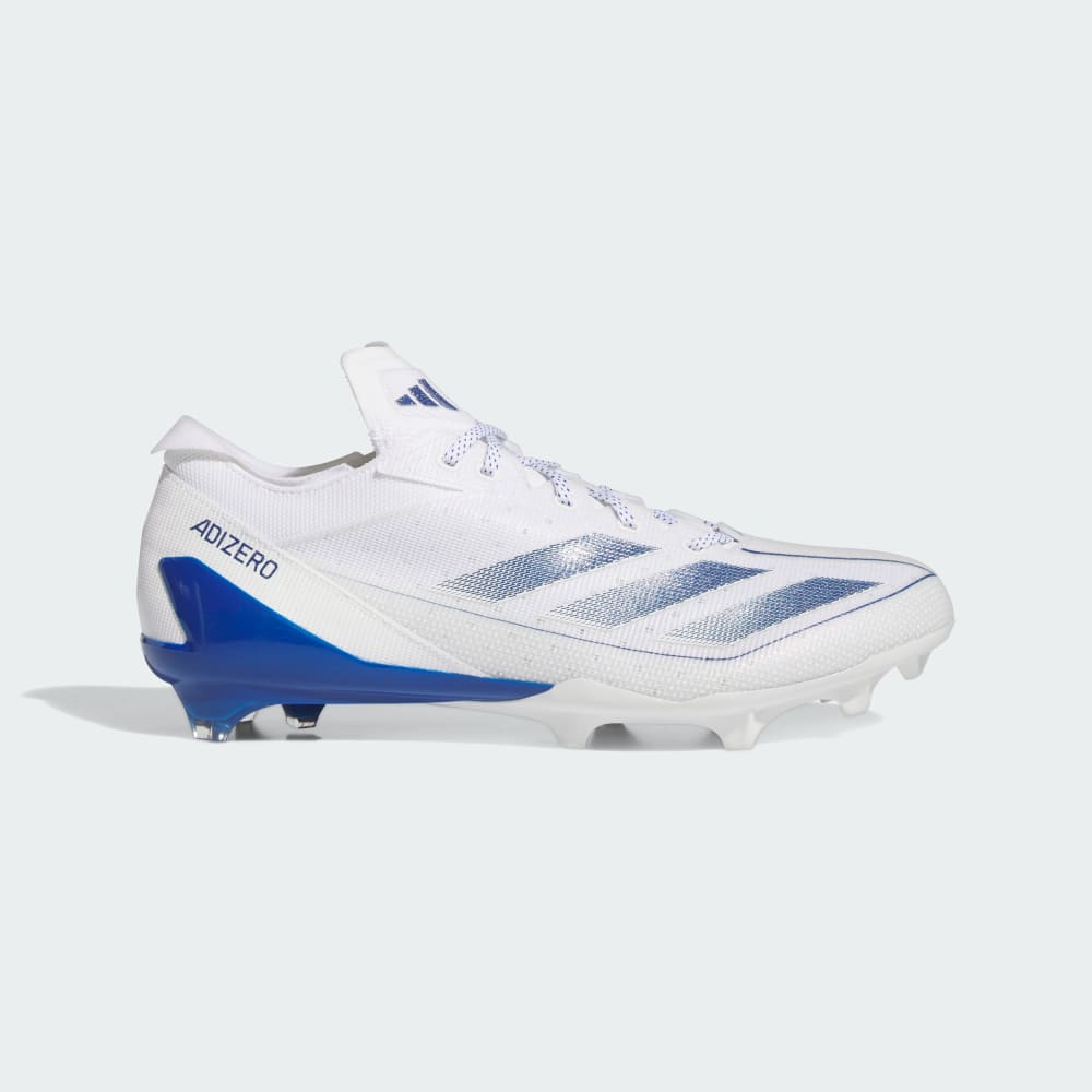 Adidas Adizero Electric Football Cleats Cloud White / Royal Blue / Cloud White