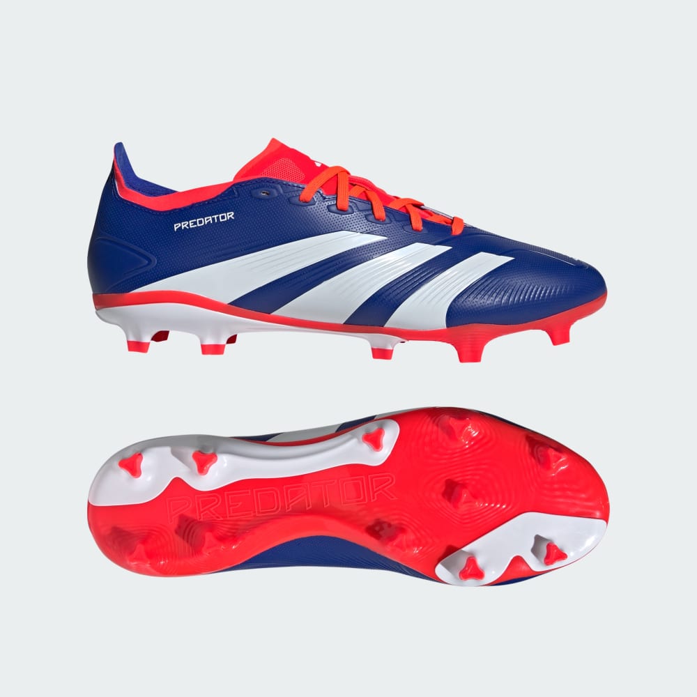 Adidas Predator League Firm Ground Soccer Cleats Lucid Blue / Cloud White / Solar Red